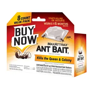 Ant Bait Stations for Indoor and Outdoor Ant Control, Child-Resistant Design with Long-Lasting Colony Elimination, 8 Count