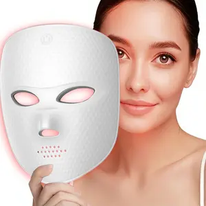 2027 New LED Facial Mask Beauty Instrument, 7 Color Light Therapy, Wireless Photon Skin Care Tool, Ideal Gift for Holidays, Led Face Mask