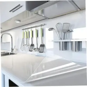 Roll [23.62 * 393.70 in ] clear kitchen wall protective film wallpaper, self-adhesive removable, for cabinets and countertops, bedrooms, living rooms, bathrooms-modern home