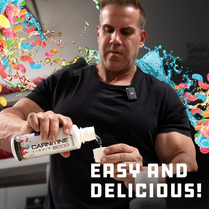 Cutler Nutrition Liquid L-Carnitine 3000mg | Pre-Workout Energy & Metabolism Support Amino Acid Supplement, Sugar-Free, Stimulant-Free Natural Fitness Dietary Edible Vitamin