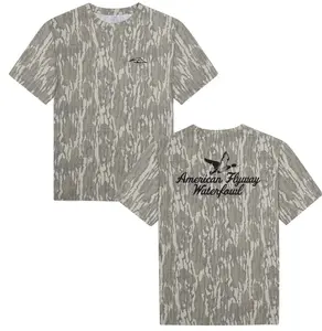 American Flyway Waterfowls Mossy Oak T-shirt 3D, Hunting Shirt, Outdoor Lover Tee, 3D T Shirt Mossy Oak, Gift for Him, for Boyfriend
