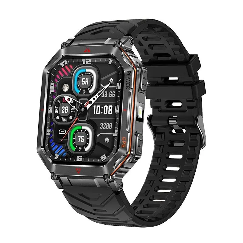 Smart Watch with Heart Rate Monitor, Fitness Tracker, Bluetooth-compatible Connectivity, Sleep Tracking, Waterproof Design, Stylish Smartwatch for Men & Women