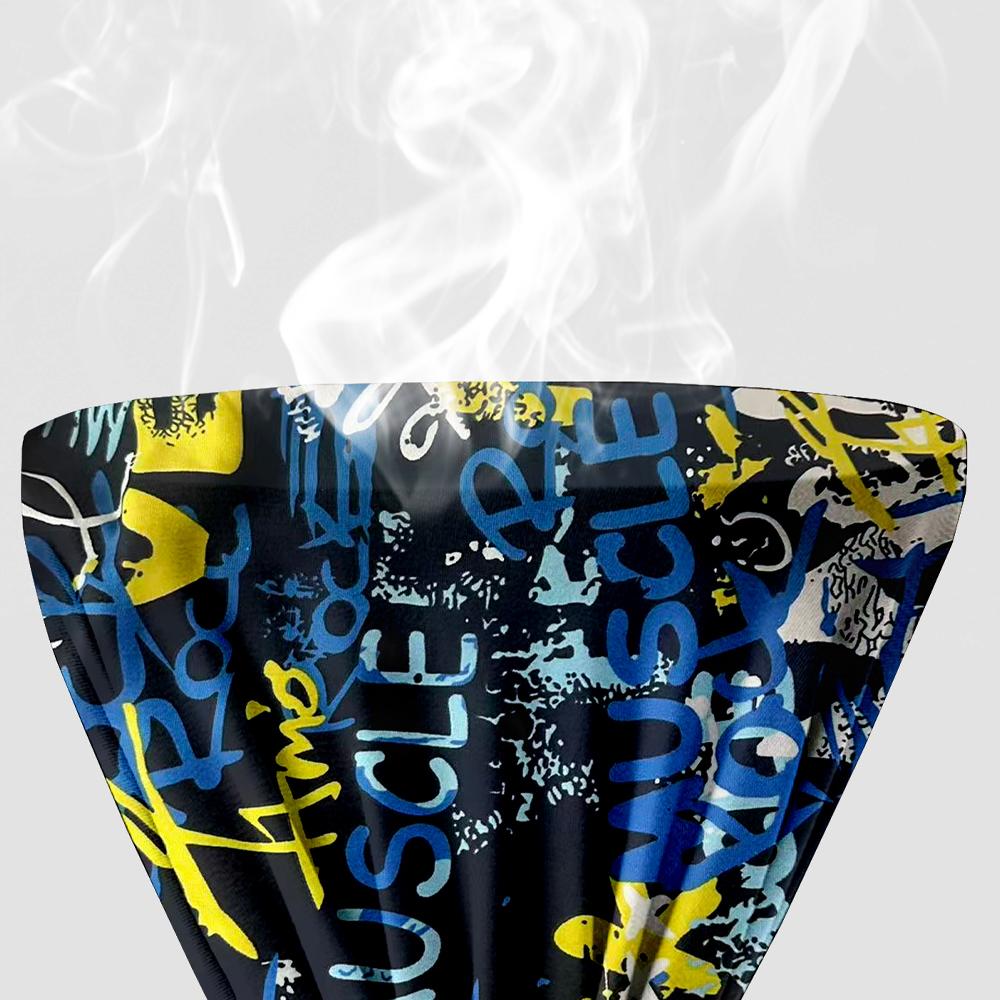 KJFISTMU 10-piece men's printed boxer briefs, casual, comfortable, and breathable, antibacterial and odor-resistant, long-lasting shape retention. Soft daily wear underwear, suitable for year-round wear, elastic boxer briefs for men. Menswear Socks