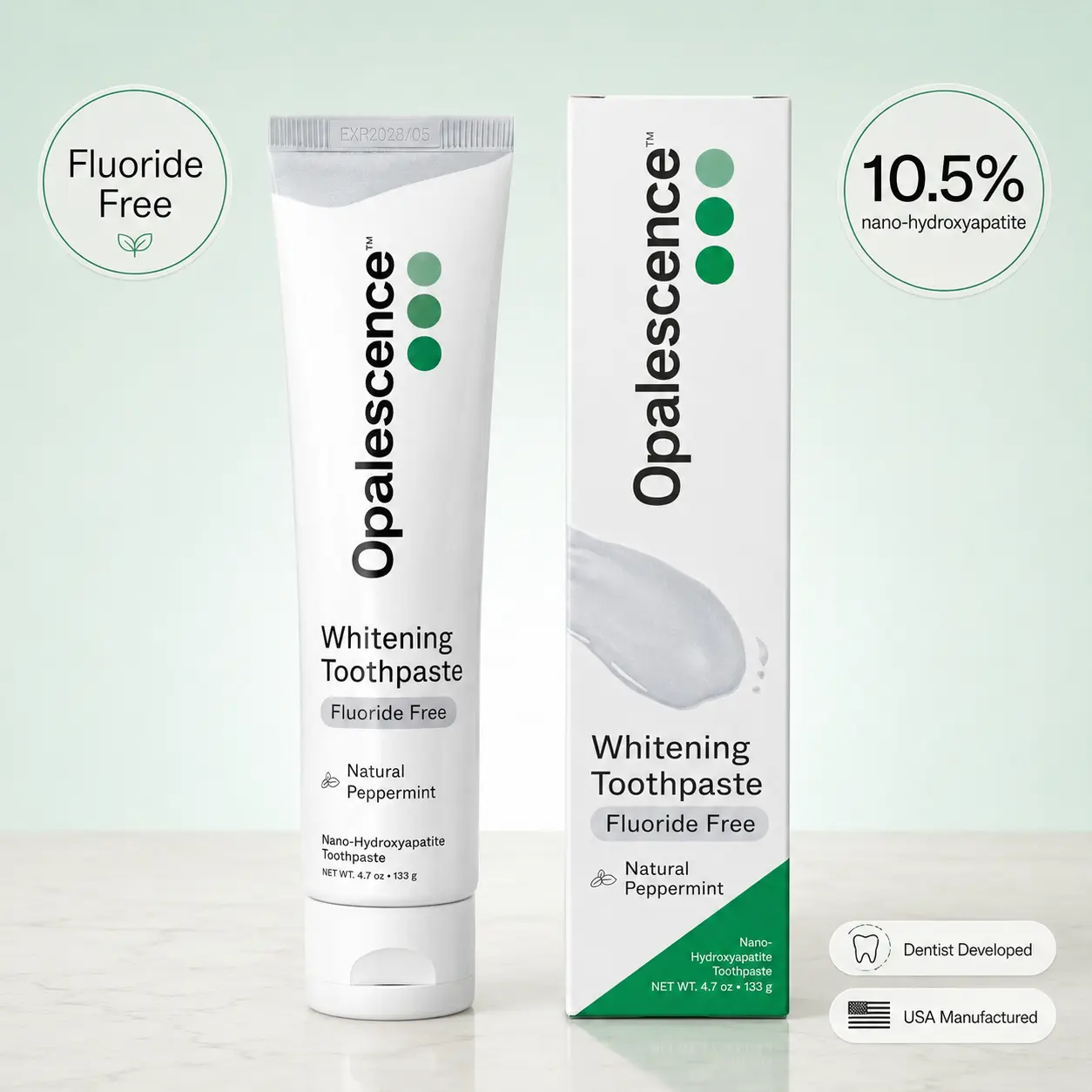 Opalescence Fluoride Free Toothpaste - Nano Hydroxyapatite 10.5%