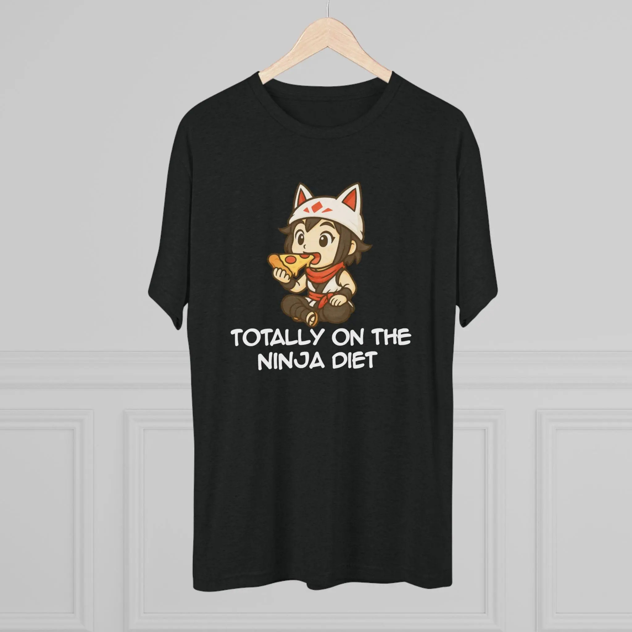 Overwatch Kiriko Pizza Chibbi Ninja Diet T-Shirt | Custom shirt | | Anime Tees | Anime Gifts | graphic Tees | Gaming Shirts | Unisex shirts
