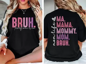 Bruh Formerly Known as Mom Sweatshirt, Mama Mommy Mom Bruh Sweatshirt, Funny Mom Hoodie, Mother's Day Shirt, Mom Era Tshirt, Gift for Mom graphic  tee oversized