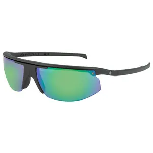 POPTICALS, POPSTAR, Polarized Sunglasses, Matte Black Frame, Gray Lens, Green Mirror