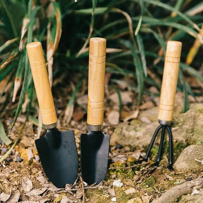 Garden Tool Set for Planting & Transplanting, Durable Heavy Duty Garden Tools with Handle for Easy Gardening Tasks, Essential Gardener Accessories