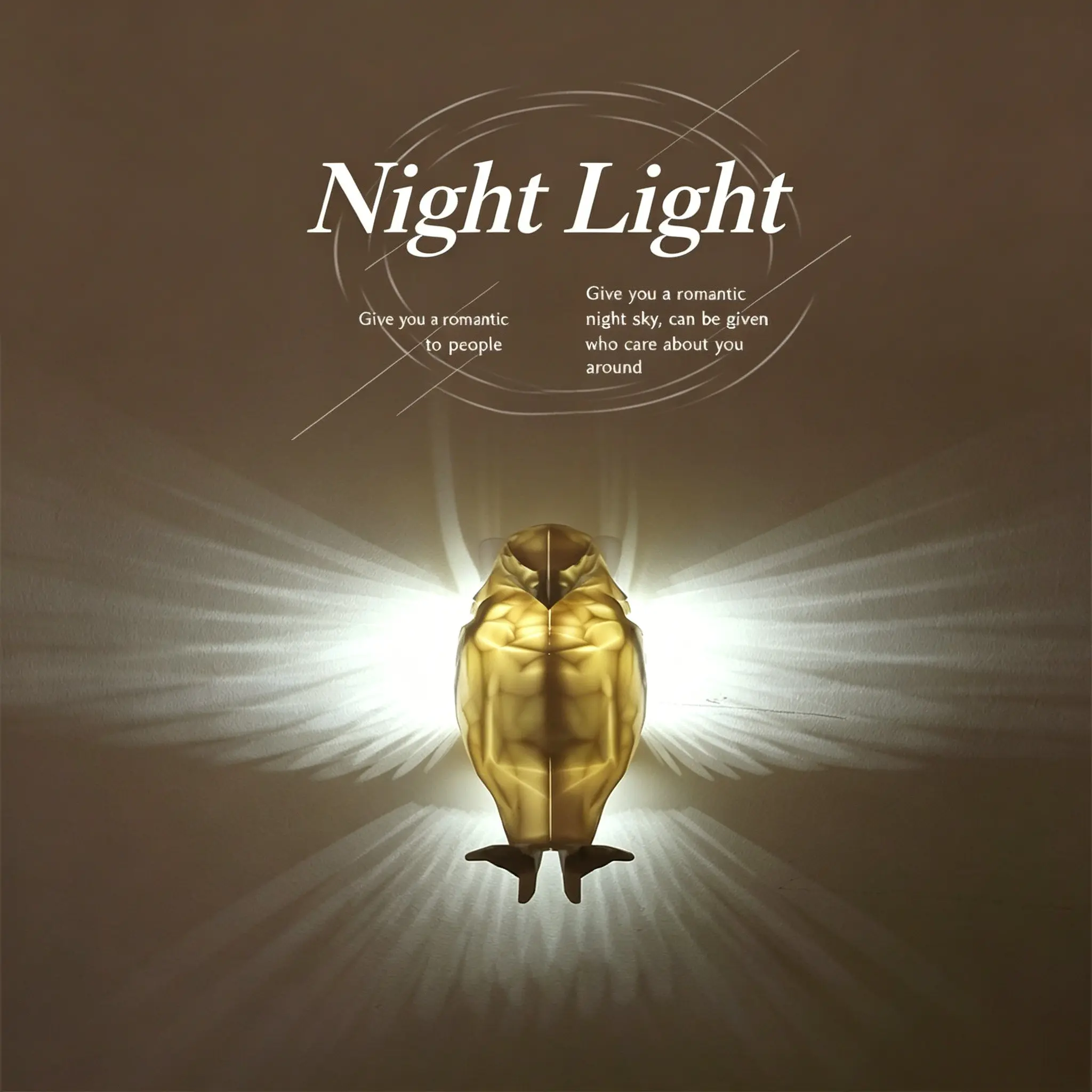 Artistic Eagle Wall Night Lamp, Fashion Ambient Light for Living Room & Party Scene