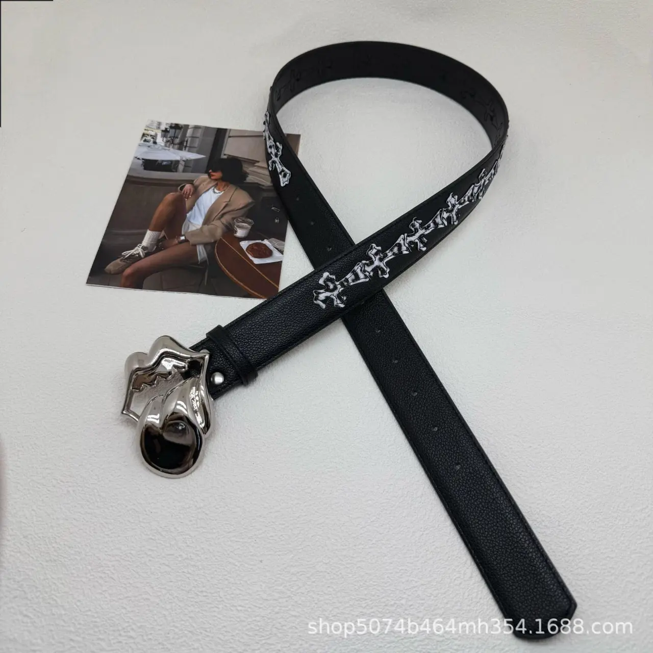 Vintage Gothic Heart Belt for Women, Adjustable Leather Waist Belt, Punk Emo Y2K Streetwear Accessory