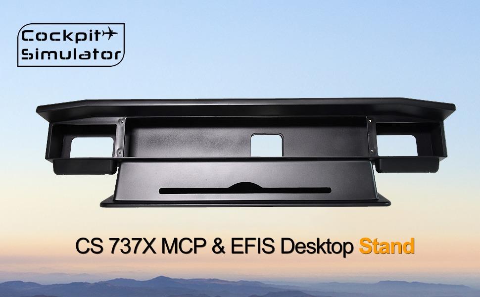 Cockpit Simulator 737X Stand, Desktop Mounting Stand for MCP and EFIS Panels, Stable Modular Cockpit Support