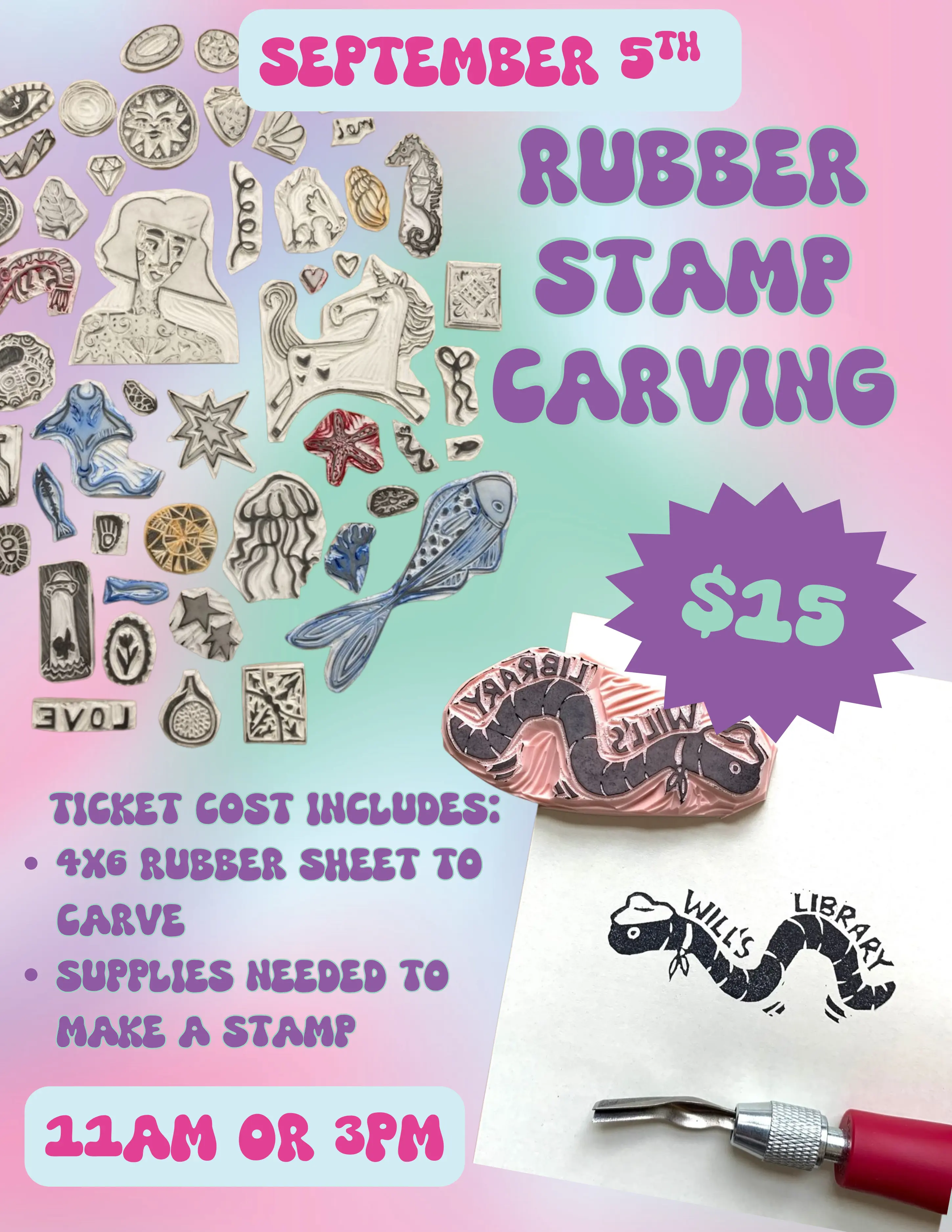 9/5/26 Rubber Stamp Carving