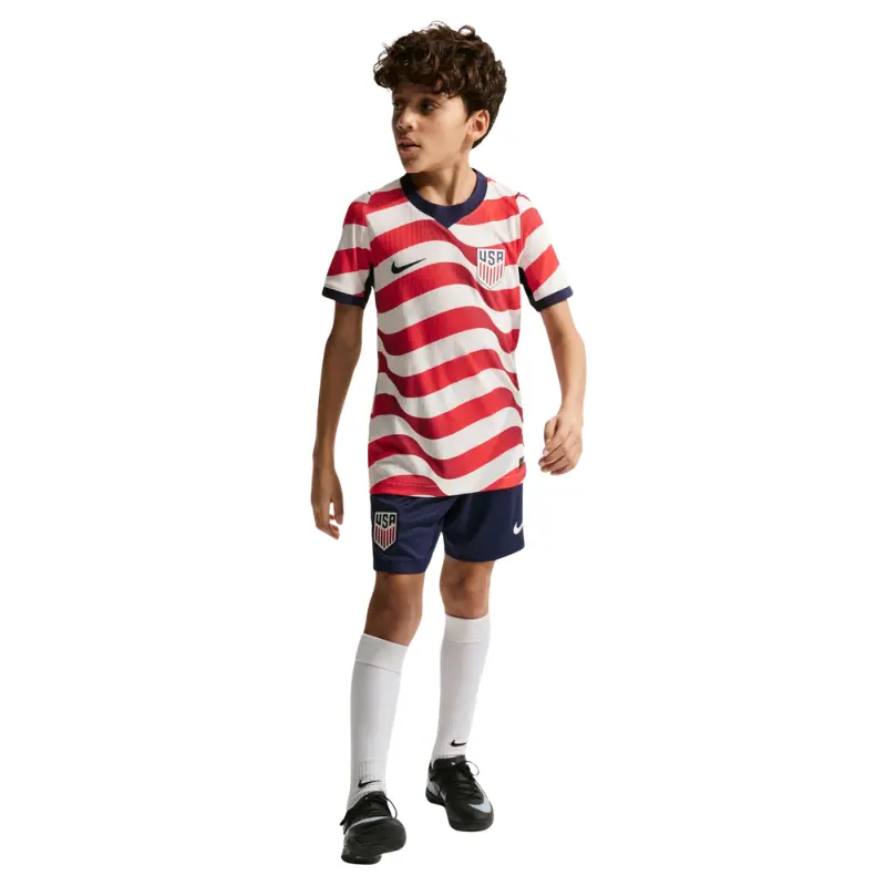 Nike Aero-FIT Authentic 2026/27 USMNT Home Match Jersey Shirt - Non-Adult Imported Short Sleeve Soccer Jerseys with Authentic Design, Stretch, Innovative Cooling Tech, Machine Washable