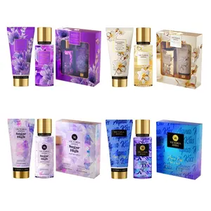 Victoria Anna Birthday Gift Set, Scented Body Lotion Set & Bag, Party Favors, New Year Presents,Valentine Gifts For Women,Fruit-Flavored and Floral-Scented Body Spray