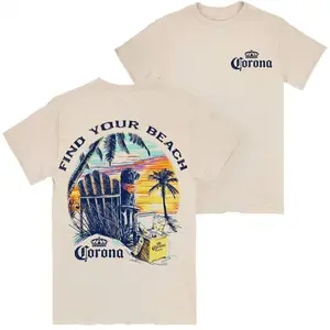 Find Your Beach Dog T-Shirt, Funny Summer Beer Lover Tee, Best Gift for Father’s Day, Double-Sided Dog Beach Shirt