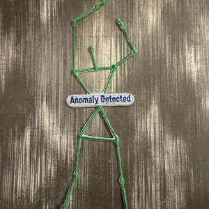 6.5" Anomoly Detected Ghost Hunting Iron on Patch