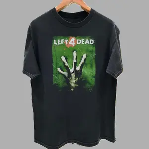 Vintage Left 4 Dead 2008 Promo T-Shirt, Retro Gaming Tee, Classic Video Game Shirt, Left 4 Dead Merch, Gamers Collectible Shirt Menswear Top