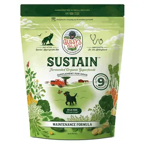 GUSSY'S GUT SUSTAIN 1 pack 7.5 oz - Daily Gut & Digestive Support for Dogs | Fermented Prebiotic Blend (Broccoli, Carrot, Moringa) | Maintains Gut Health & Immunity | All Breeds & Ages