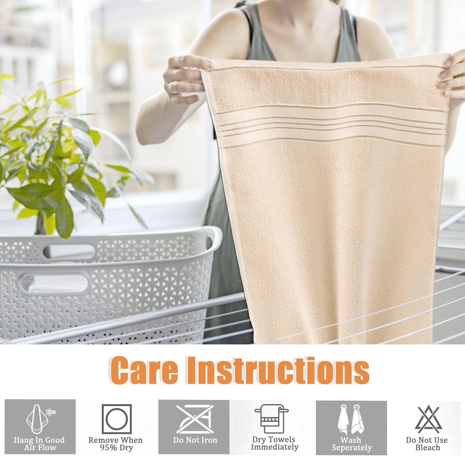 100% Cotton Hand Towel Set (13x30 in) - Minimalist Contemporary Bathroom Towels, Soft Skin-Friendly Machine Washable Water Absorbent, No Fading No Linting, One Size for Bathroom Spa Back to School 100% Cotton Hand Towel Set (13x30 in) - Minimalist Contemporary Bathroom Towels, Soft Skin-Friendly Machine Washable Water Absorbent, No Fading No Linting, One Size for Bathroom Spa Back to School