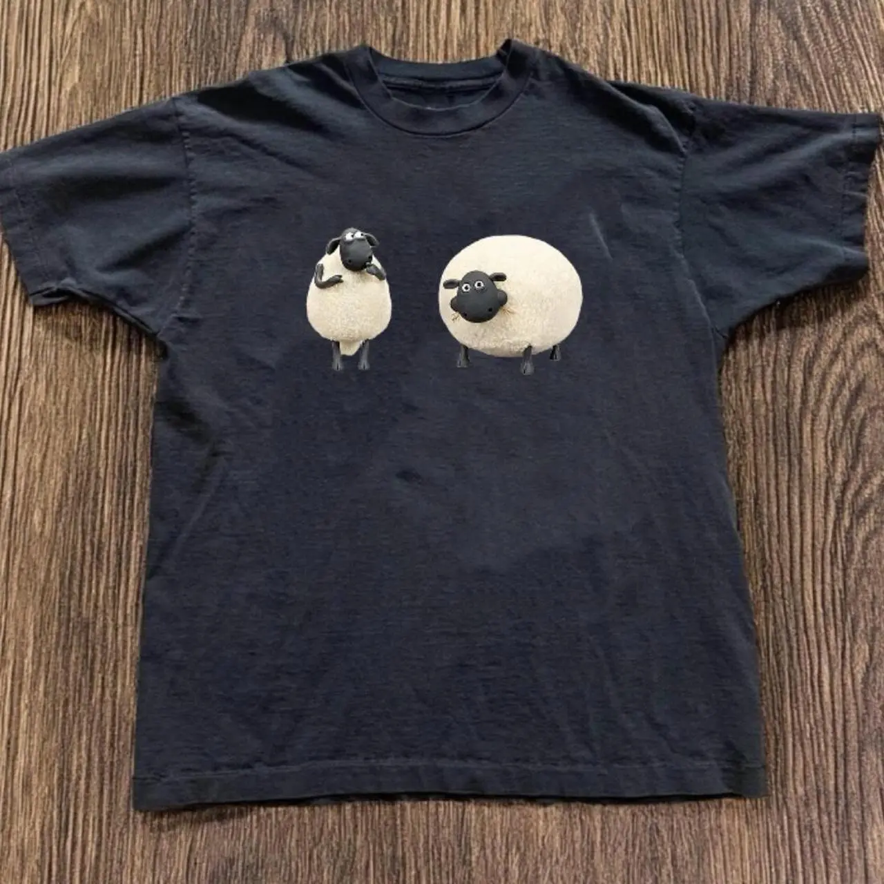 Shaun The Sheep Baby Tee – Y2K Cute Aesthetic Graphic