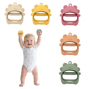 Infant Teething Toys Silicone Anti-Drop Hand Teethers & Wrist Chew Toys – Baby Teethers for Sucking Needs