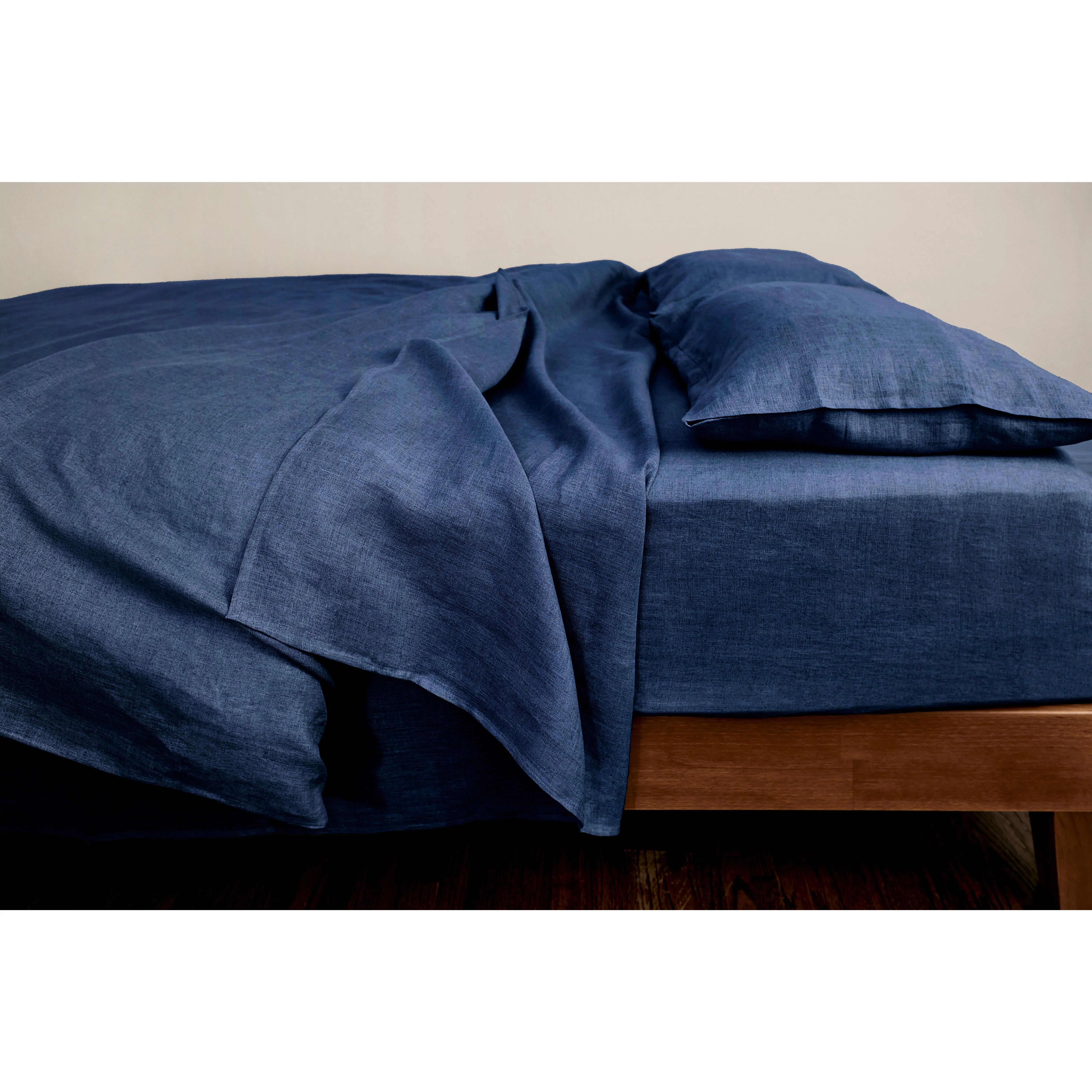 Sembla - Sembla Linen Flat Sheet (Queen) - Indigo Sembla - Sembla Linen Flat Sheet (Queen) - Indigo