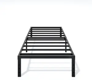 Metal Bed Frame  Size - 14 Inch Heavy-Duty  Platform Bed Frame No Box Spring Needed, Easy Assembly, Noise-Free, Sturdy Mattress Foundation, Underbed Storage Space