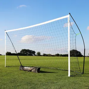 QUICKPLAY Kickster Soccer Goal Range – Ultra Portable |   Quick and Easy Set Up |   Includes Net and Carry Bag |   Available in 7 Sizes |   Backyard Soccer Net for Kids & Adults [Single Goal]