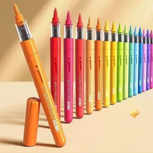 Water-Soluble Acrylic Markers Soft Tip Kids Washable Watercolor Pens for Elementary Students Art Supplies Stackable Stationery Student Painting Supplies