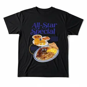 All-Star Special Breakfast T-Shirt, Unisex Graphic T-shirt, Vintage 90s style top clothing, Unisex graphic Streetwear shirts