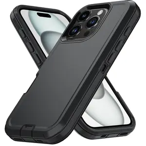Armor Shockproof Defender Phone Cases For iphone 17 Pro Max 16 15 14 13 12 17 Air Hard Back Cover