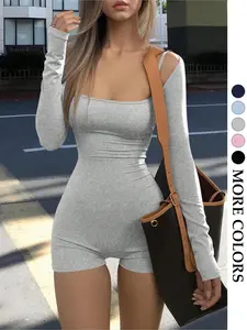 Long Sleeve Shawl + Strapless Romper Set, High Stretch Skin-Friendly Fabric, Fashionable Body Accent, All Seasons Wear, Womenswear