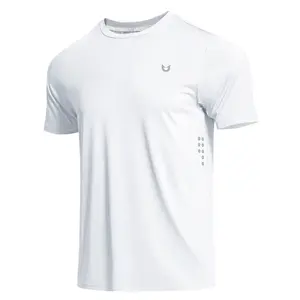 Men's Athletic T-Shirt Quick-Dry 4-Way Stretch Breathable Gym Running Workout Tee Odor Resistant Lightweight