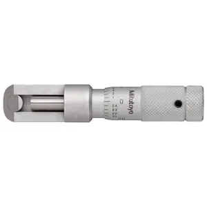 Mitutoyo 147-201 Rust-Resistant Steel Scale Inch System Can Seam Micrometer, 0.5 in. Measurement Range, Vernier Scale-Equipped, Ideal for Sprayer Cans