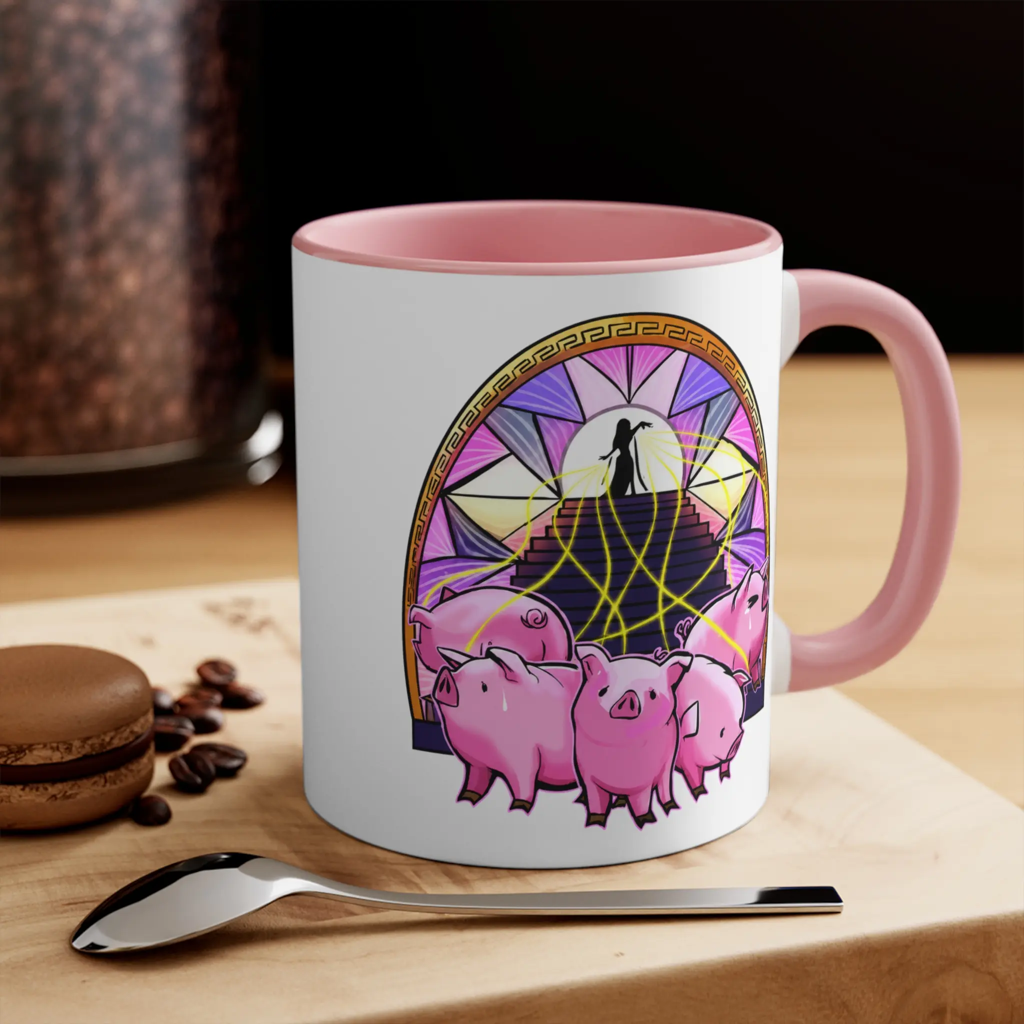 Mythical Piggies Stained Epic The Mus1cal Mug, Fan Mythology Movie Quote Mug, Gift For Fans, Coffee Mug