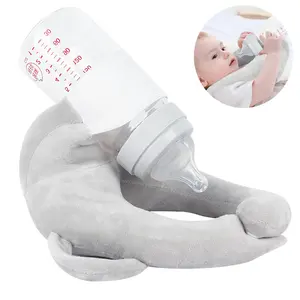 Washable  Soft Support Pillow For Bottle, Self-Feeding Bottle Holder, Relieves Arm Wrist Fatigue, Free Hands for Moms (bottle Not Included)