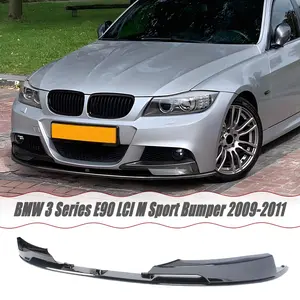 MUTUSAISI Front Lip Splitter Spoiler For BMW 3 Series E90 LCI M Sport Bumper 2009 2010 2011 Air Chin Body Kit Exterior Accessories