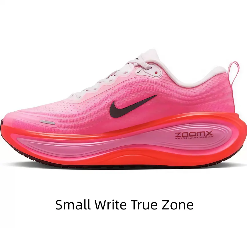 Soft Pink Gradient Running Shoe with Full-Length ZoomX Foam & Visible Air Unit – Designed for Long-Distance Comfort & Feminine Flair