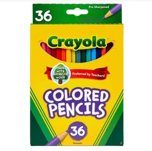 Crayola Colored Pencils (36ct), Kids Pencils Set, Art Supplies, Great for Coloring Books, Classroom Pencils, School Supplies, 3+ Back to school