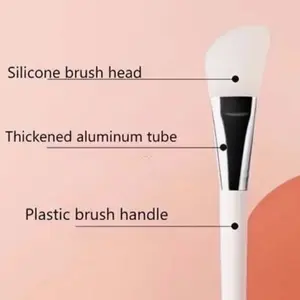 Professional White Silicone Facial Spatula for Perfect Application of Masks, Creams, Peels, or Self-Tanner - Plastic, Lightweight - skincare tool for comfort application