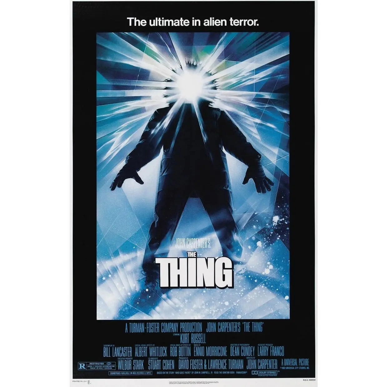 [Unframed Poster] The Thing (1982) Movie Poster - Horror Sci-Fi Alien Classic