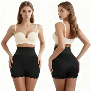 Women Padded Tummy Control Panties Butt Lifter Crotch Hip Pads Seamless High Waisted Booty Underwear faja