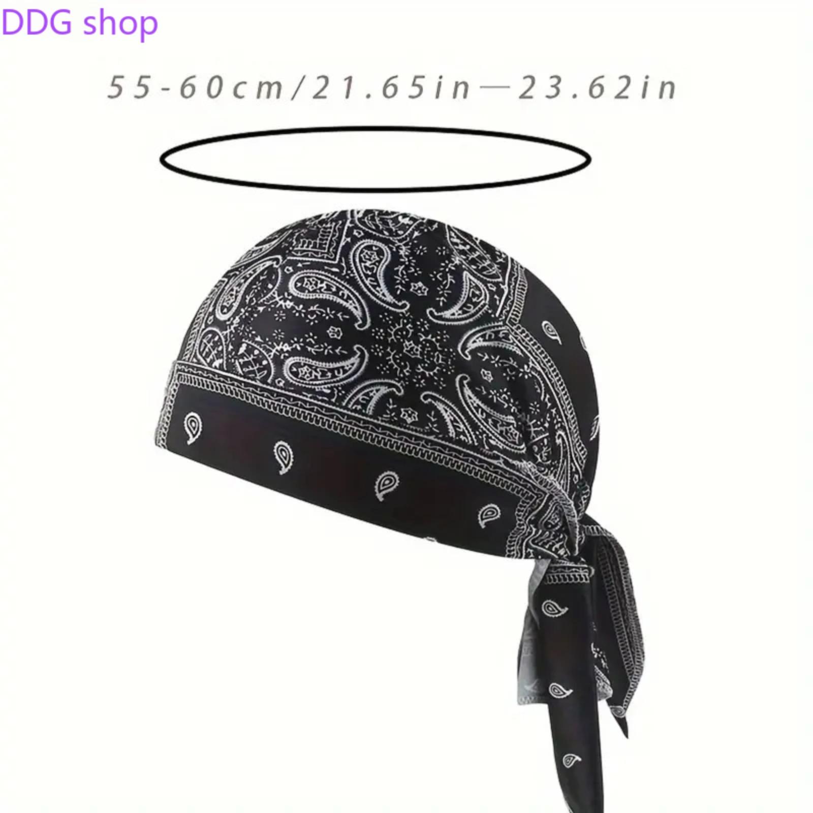 5-Pack Cooling Helmet Liner Caps, Moisture-Wicking Breathable Pirate Head Wraps, Stretchy Adjustable Sports Outdoor Hat, Sweat-Absorbent Cooling Beanie for Motorcycle Cycling & Outdoor Riding, Adjustable Hat, Sports Outdoor Hats