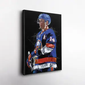 Bo Horvat Wall Art ? New York Islanders  Print, NHL Hockey Decor, Framed Poster Gift for Fan Room, Man Cave, or Office ( Unframed - Print Only )