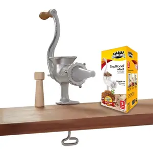 Corona Cast Iron Meat Grinder – Manual Meat Mill & Sausage Stuffer – Countertop Clamp Design – Heavy Duty – Imported from Colombia