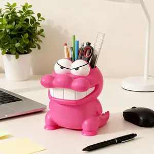 Crocodile Pen Holder Ornament Desktop Decoration, Office, Study Desk Decor