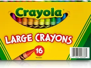 Crayola Large Crayons Classic Colors 16 Count Non Toxic Big Crayons for Toddlers and Young Kids Perfect for Classroom Home and Crafts