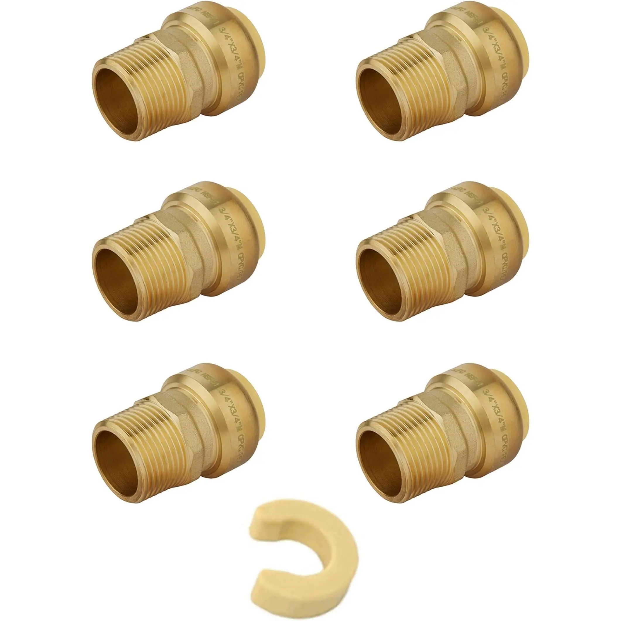 3/4 x 3/4(Pack of 6)