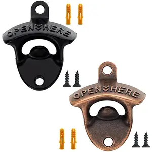 bottle openers Cast Iron wall mounted bottle opener(Set of 2With screws)