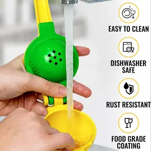 European Standard Aluminium Alloy Manual Juicer, Fruit Vegetable Juicer, Lemon Press Citrus Squeezer for Fresh Juice, Durable Kitchen Tool for Home Use, Juice Extractor Machine